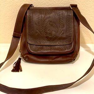 Concealed Carry Crossbody Leather Purse
